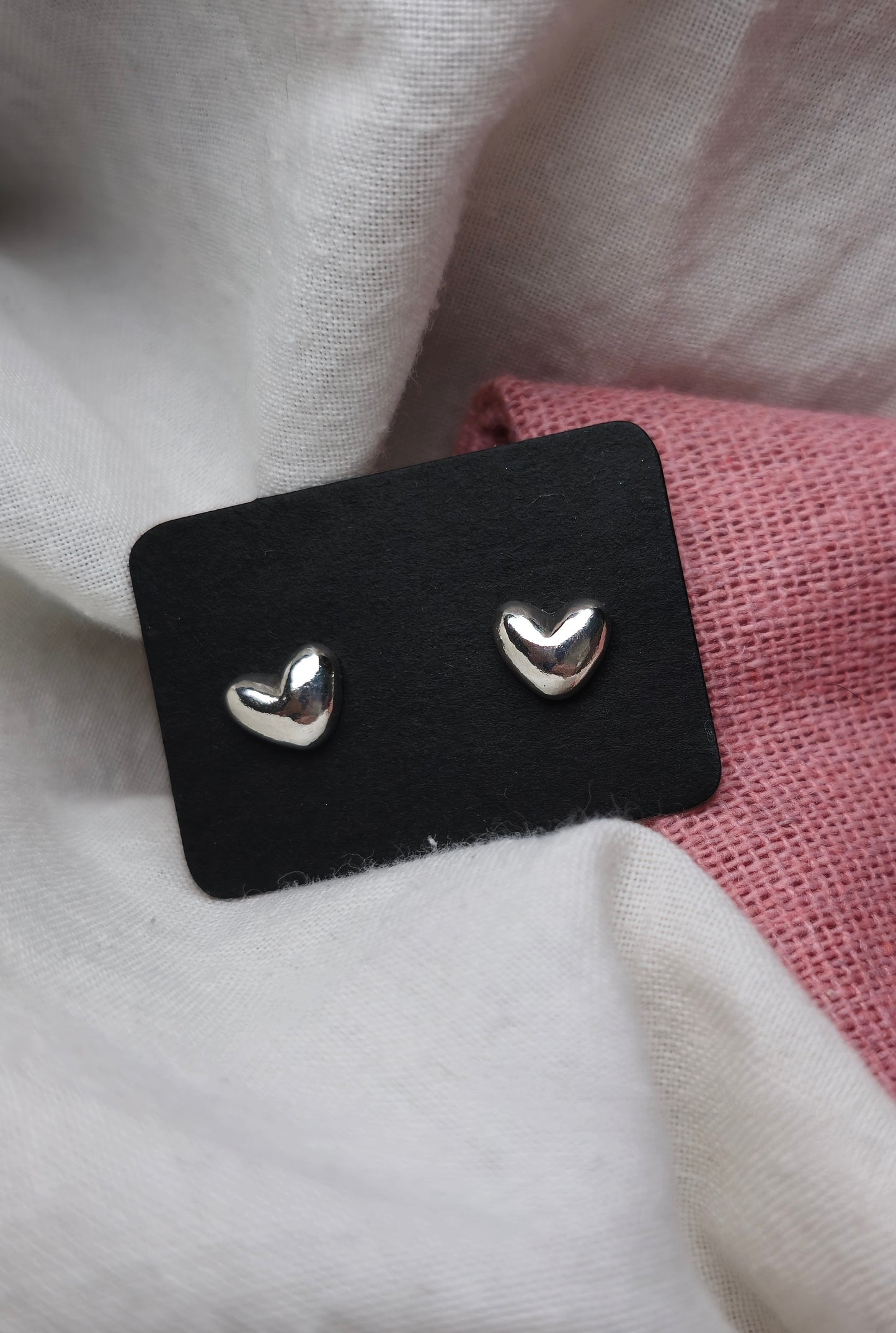 Puffy Heart Studs