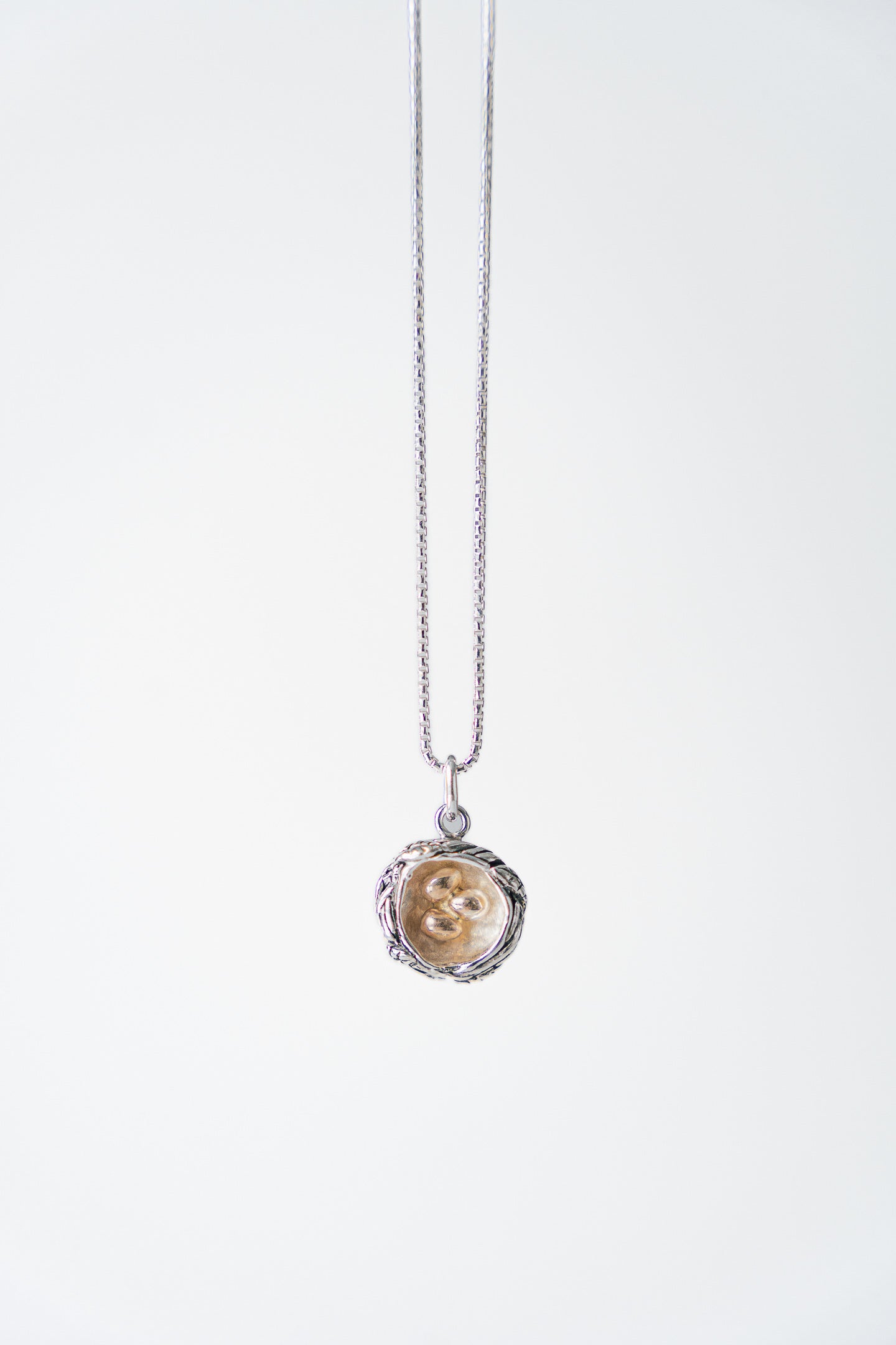 Nest Pendant 14k Golden Eggs - Made to Order
