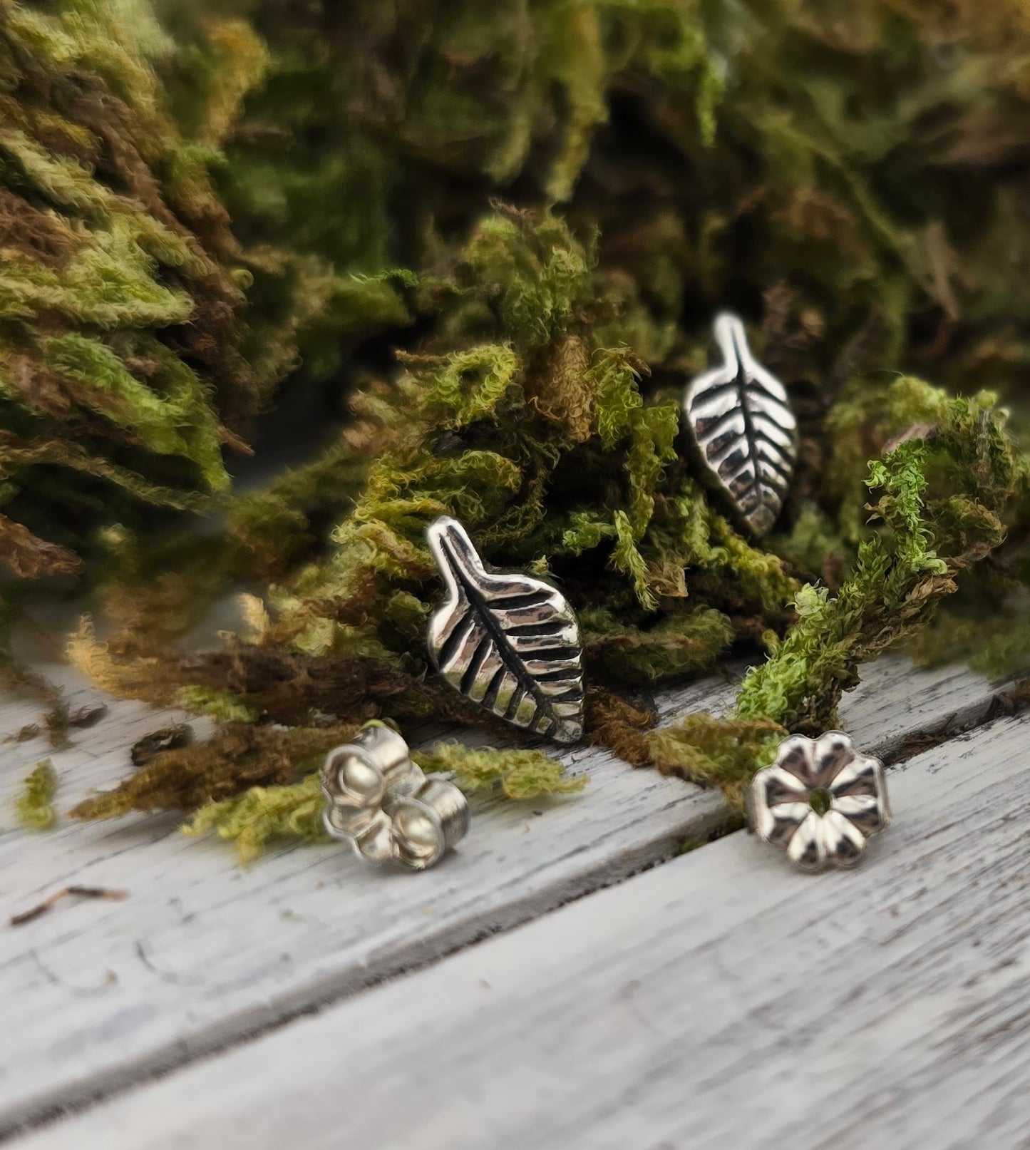 Timeless Leaf Studs